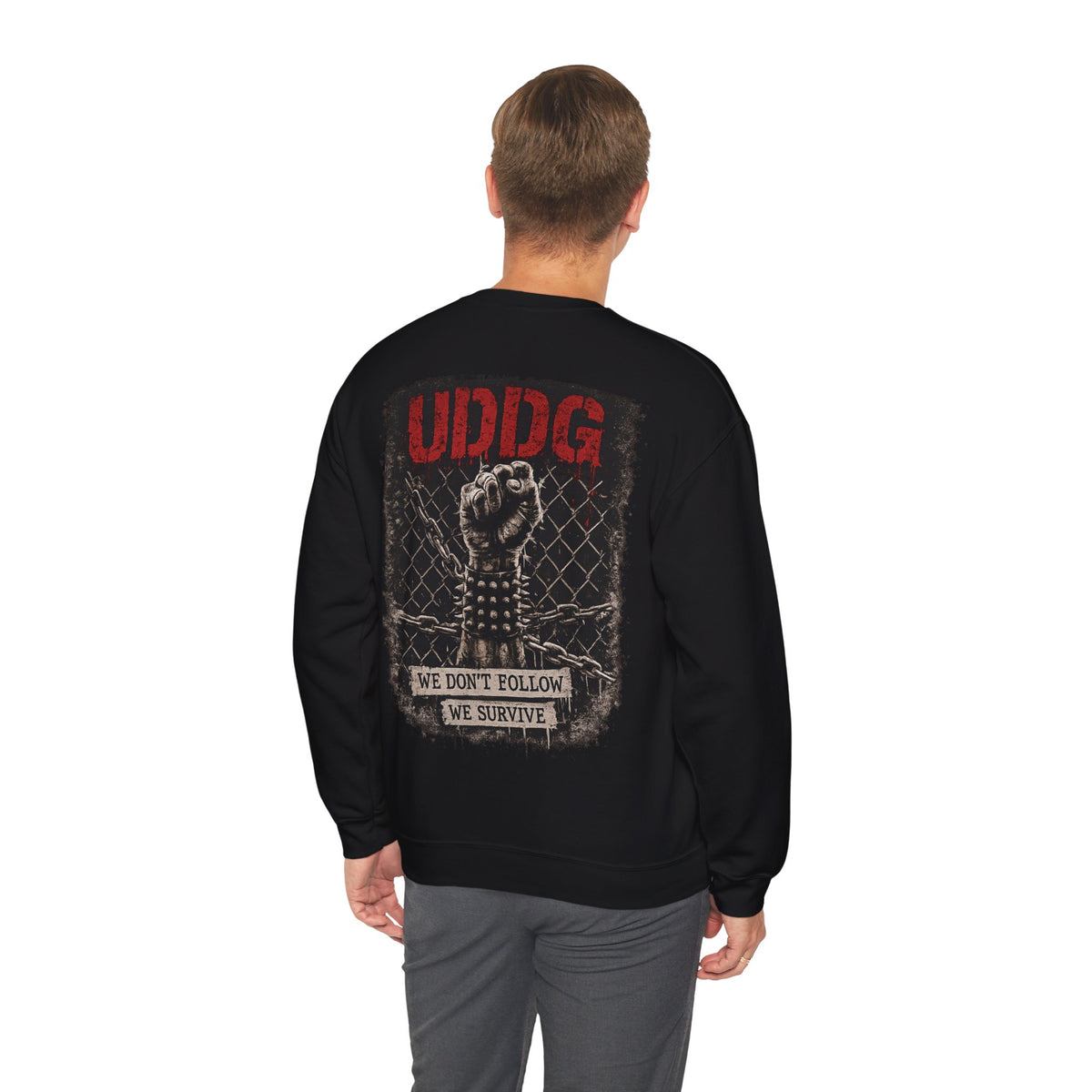 UDDG Riot Series 04 – We Don’t Follow. We Survive. Punk Sweatshirt