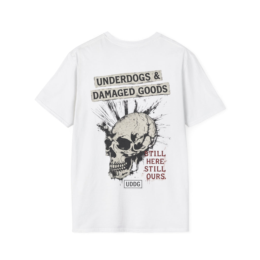 UDDG Noise Series 01 – Still here. Still ours. White Punk T-Shirt