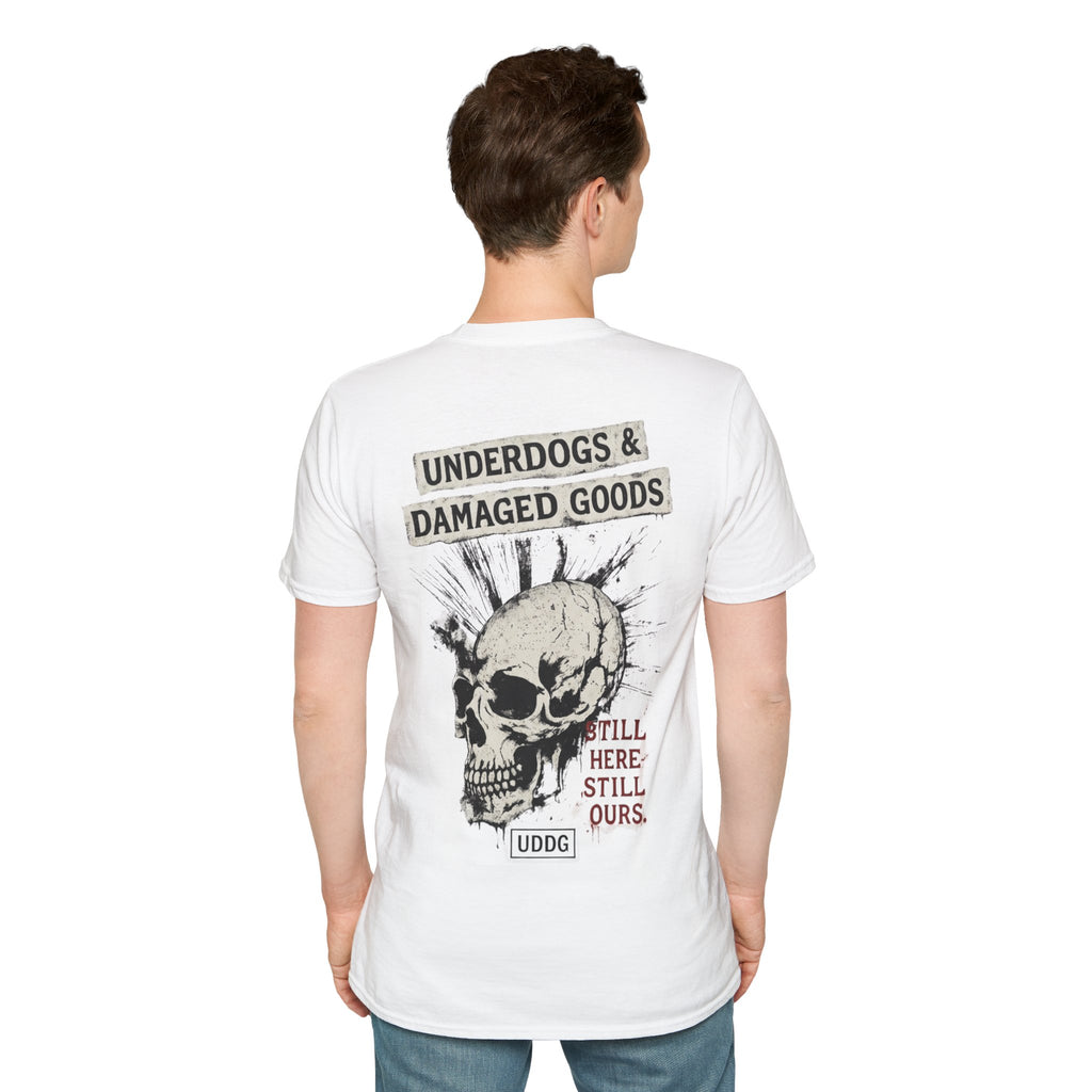 UDDG Noise Series 01 – Still here. Still ours. White Punk T-Shirt