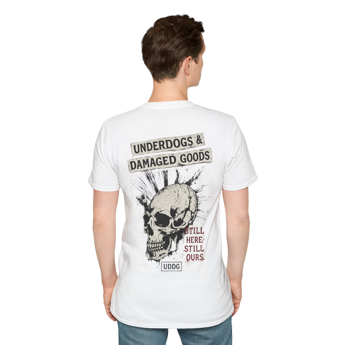UDDG Noise Series 01 – Still here. Still ours. White Punk T-Shirt
