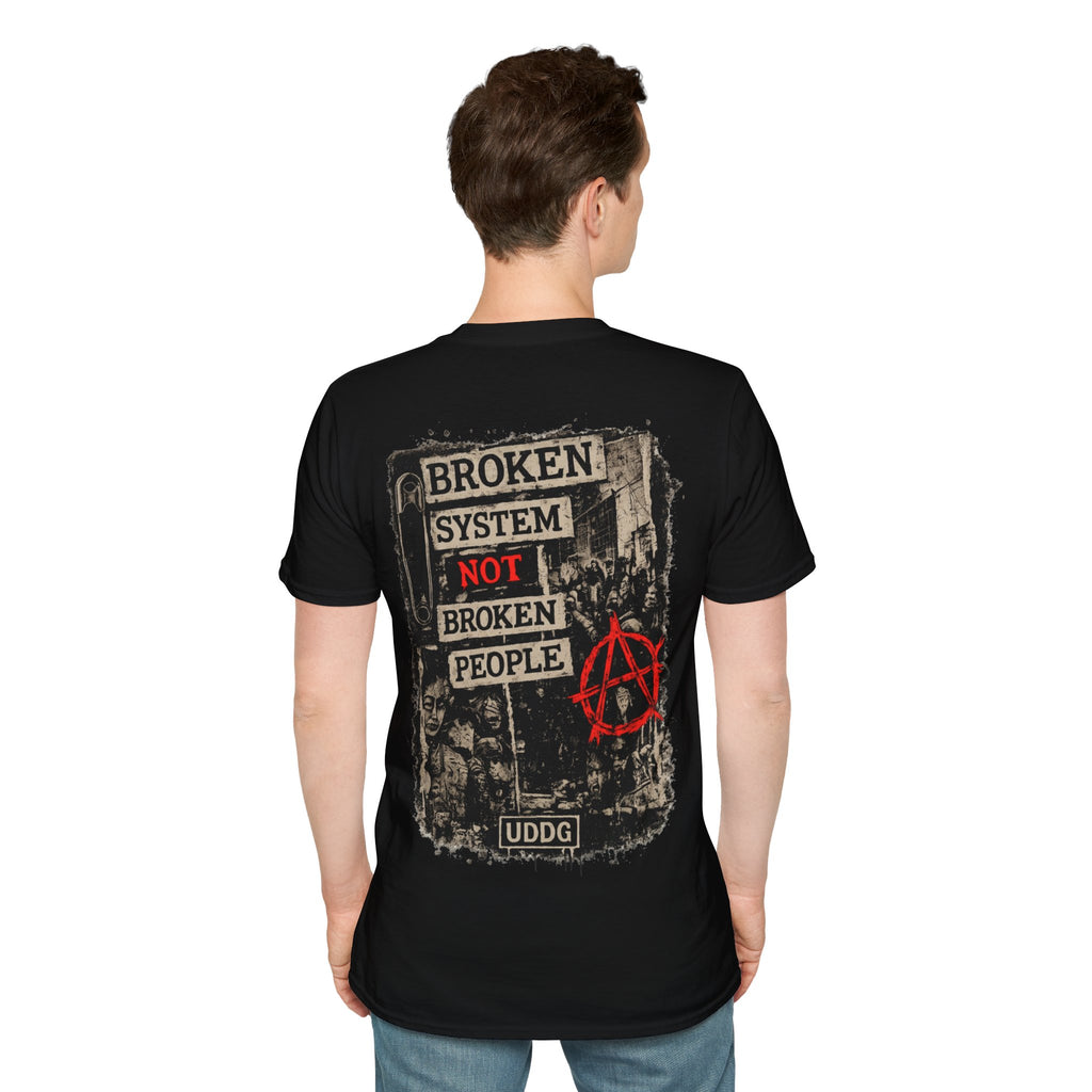 UDDG Riot Series 10 – Sistema roto. No personas rotas. Camiseta punk