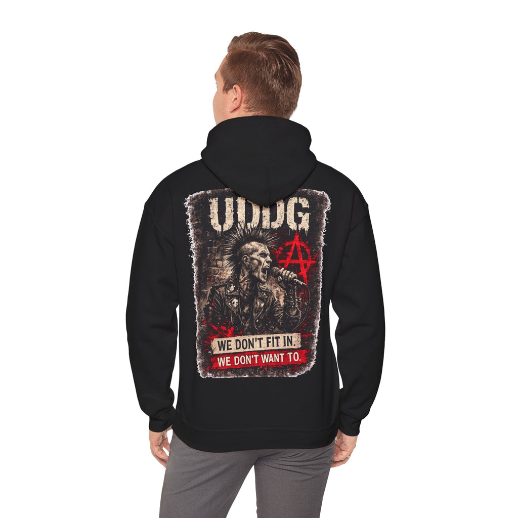 UDDG Riot Series 07 – We Don’t Fit In. We Don't Want To. Punk Hoodie