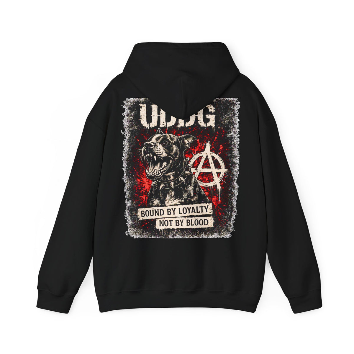 UDDG Riot Series 02 – Unidos por lealtad. No por sangre. Sudadera punk con capucha