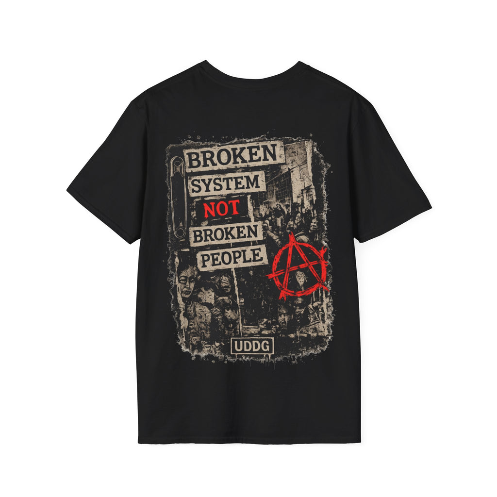 UDDG Riot Series 10 – Sistema roto. No personas rotas. Camiseta punk
