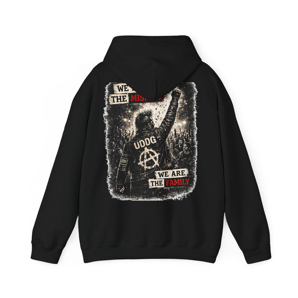 UDDG Riot Serie 08 – Wij Zijn De Misfits. Wij Zijn De Familie. Punk Hoodie