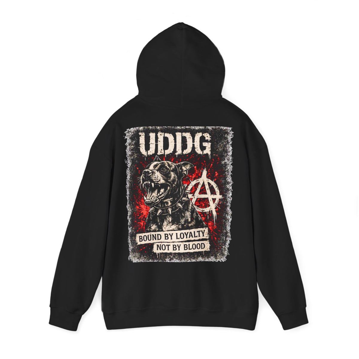 UDDG Riot Series 02 – Unidos por lealtad. No por sangre. Sudadera punk con capucha