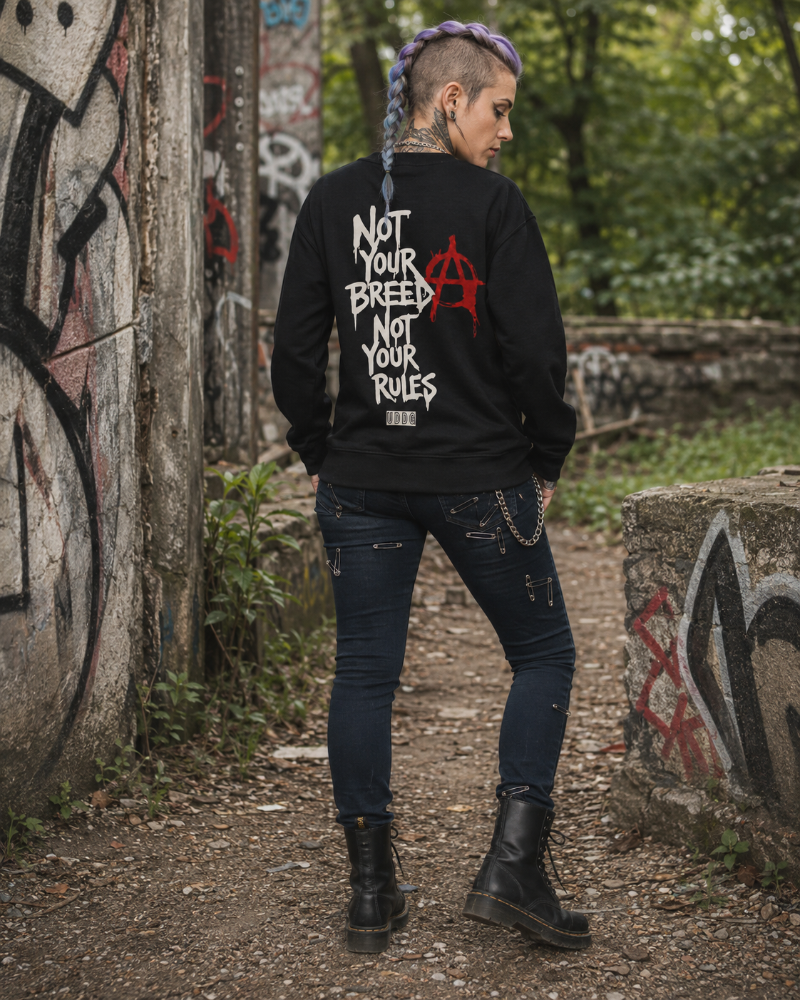 UDDG Noise Series 03 – Not Your Breed. Not Your Rules. Punk Sweatshirt