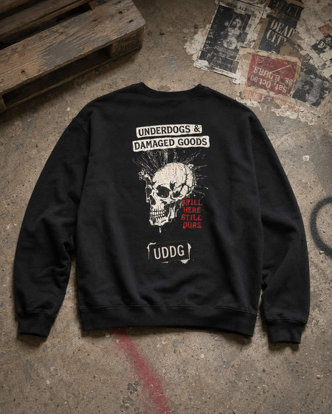 UDDG Noise Series 01 – Still here. Still ours. Punk Sweatshirt
