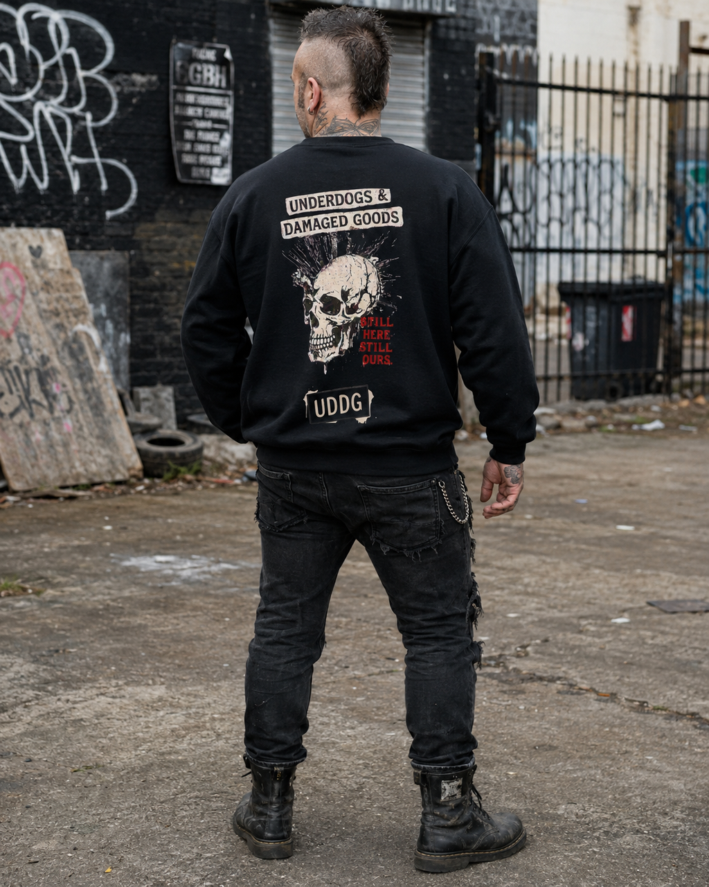 UDDG Noise Series 01 – Still here. Still ours. Punk Sweatshirt