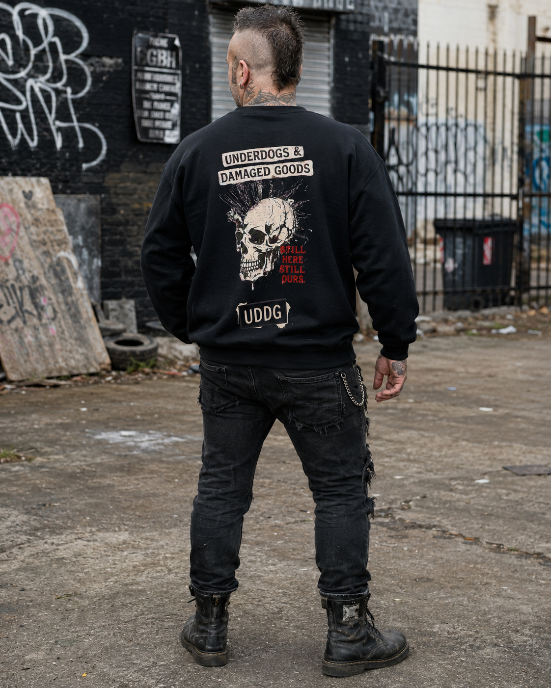 UDDG Noise Series 01 – Still here. Still ours. Punk Sweatshirt