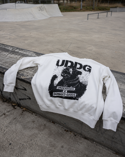 UDDG Noise Series 03 – Not Your Breed. Not Your Rules. Sudadera Blanca Punk