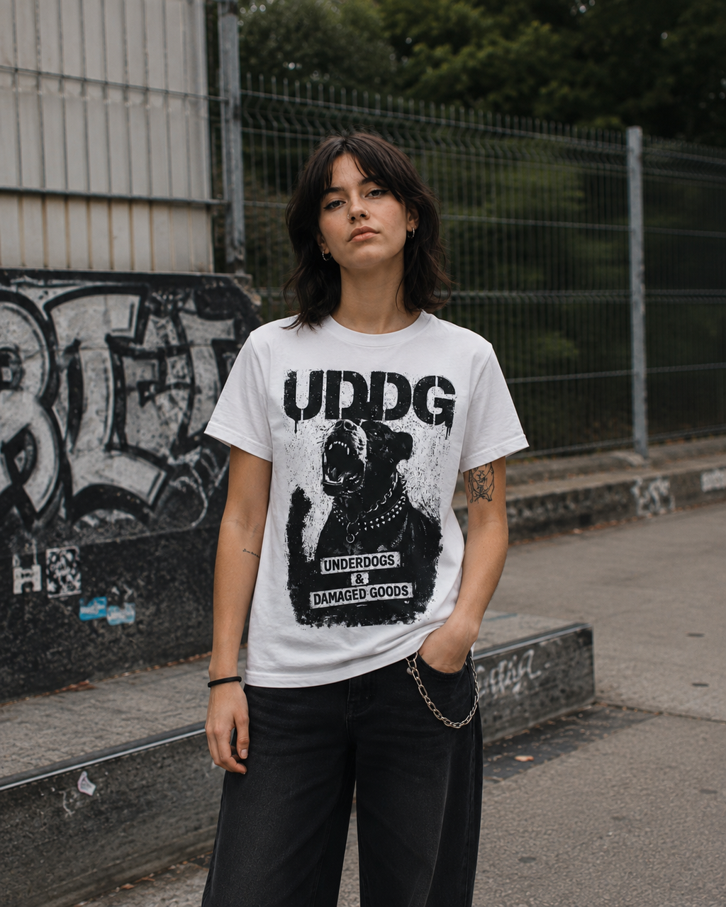 UDDG Noise Series 03 – Not Your Breed. Not Your Rules. White Punk T-Shirt
