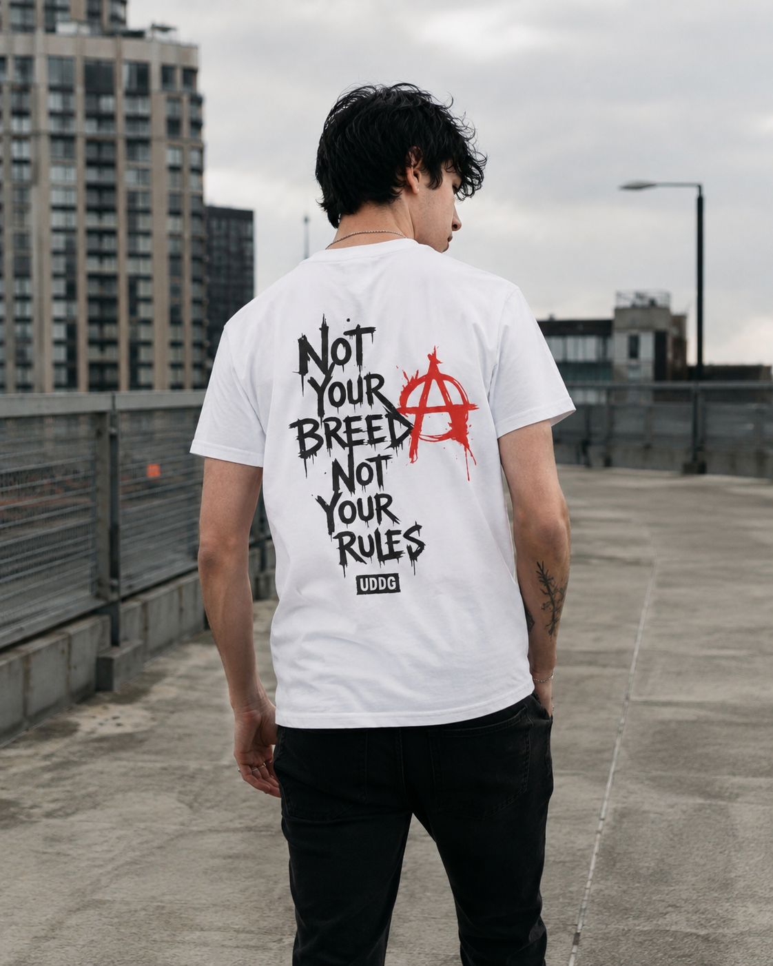 UDDG Noise Series 03 – Not Your Breed. Not Your Rules. White Punk T-Shirt
