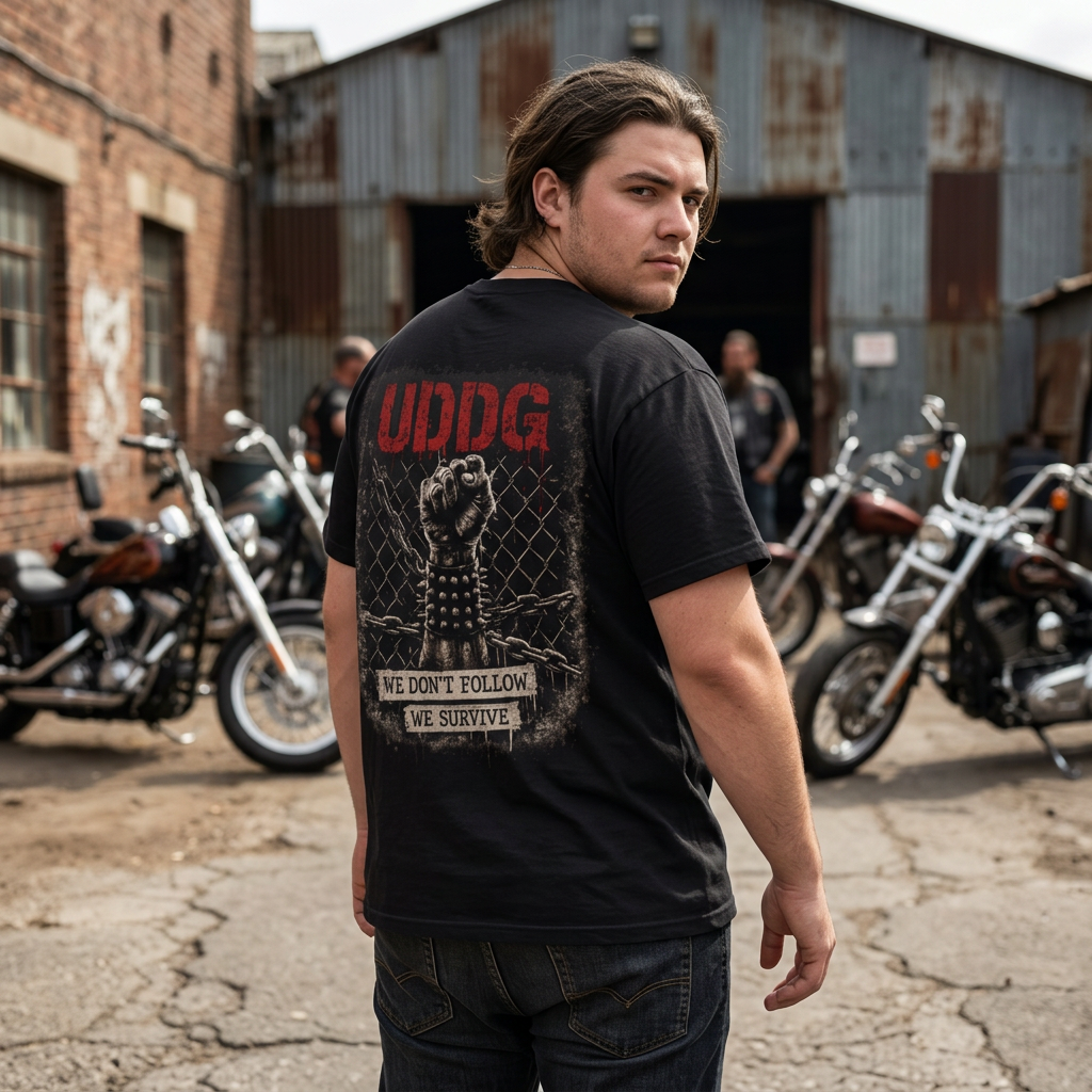 UDDG Riot Series 04 – We Don’t Follow. We Survive. Punk T-Shirt