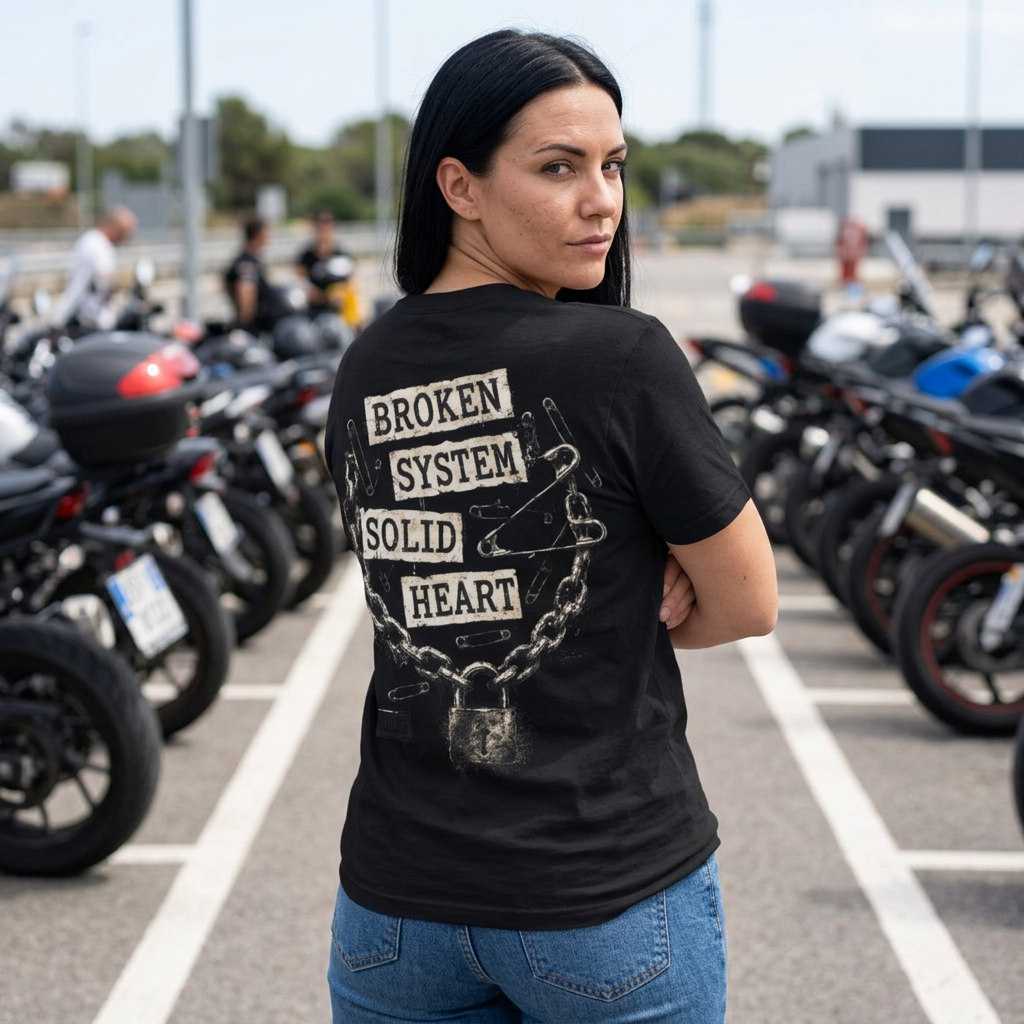 UDDG Noise Series 02 – Broken System. Solid Heart - Punk T-Shirt
