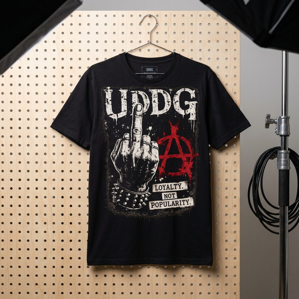 UDDG Noise Series 02 – Broken System. Solid Heart - Punk T-Shirt