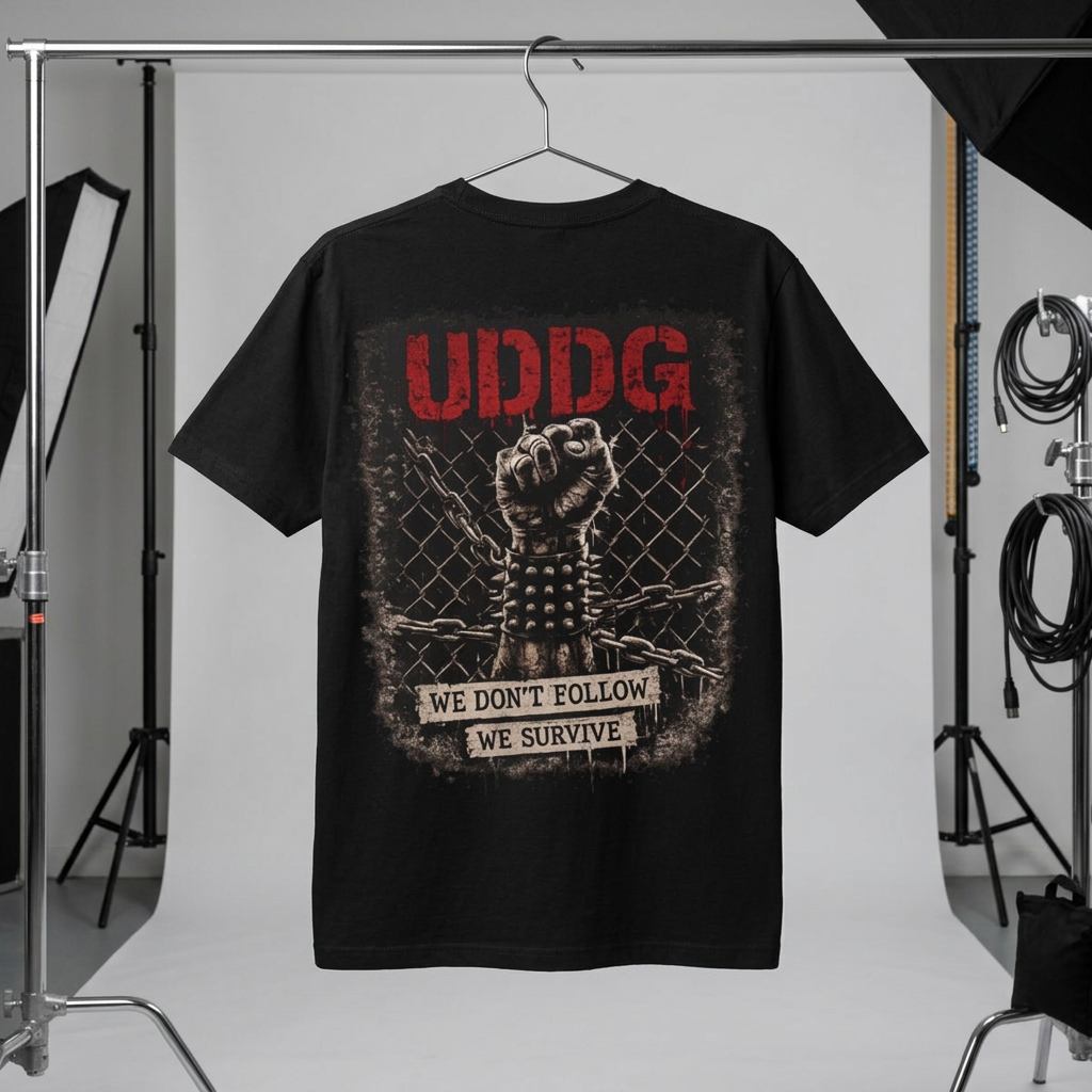 UDDG Riot Series 04 – We Don’t Follow. We Survive. Punk T-Shirt