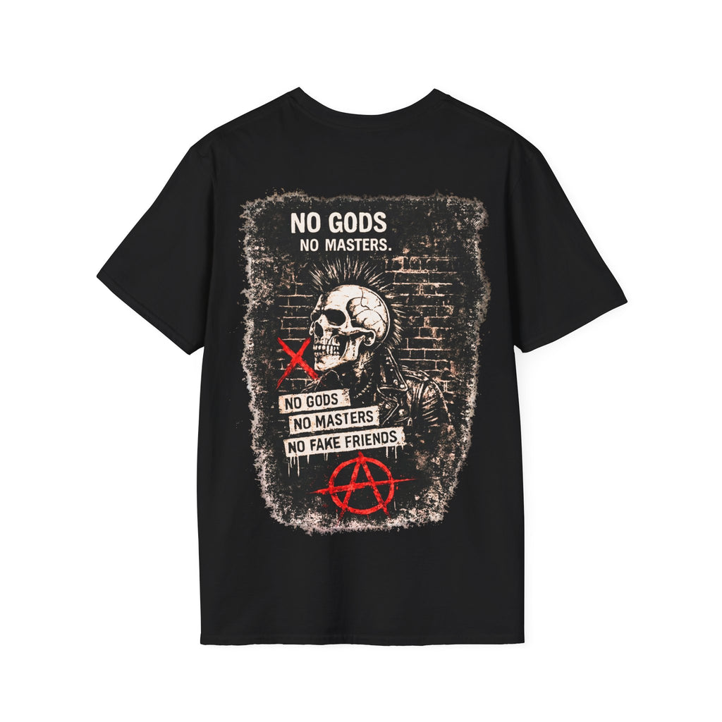 UDDG Riot Series 01 - No Gods No Masters Punk Skull T-shirt