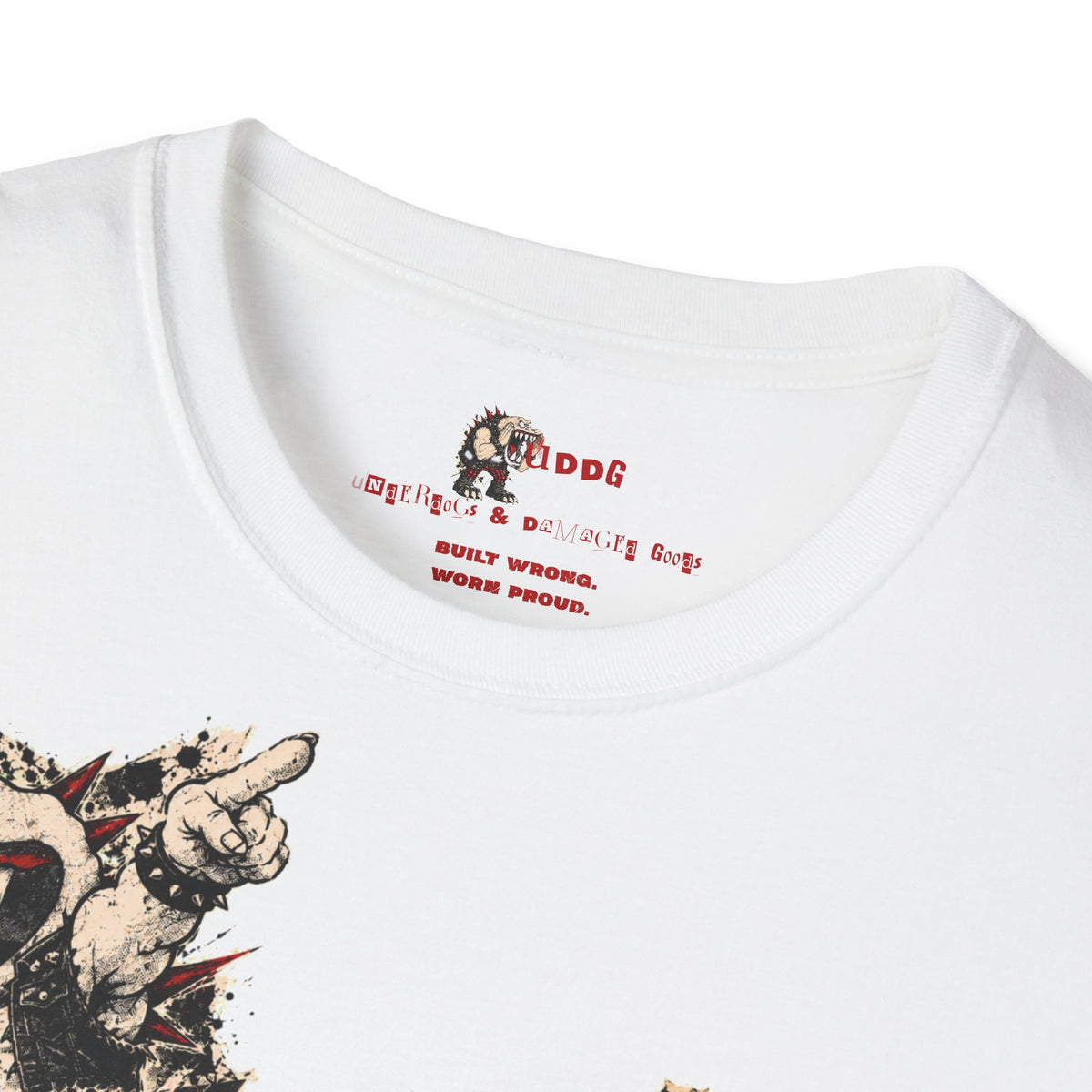 UDDG Punk Monster Series 10 - DOMESTIC RIOT - Punk T-Shirt White