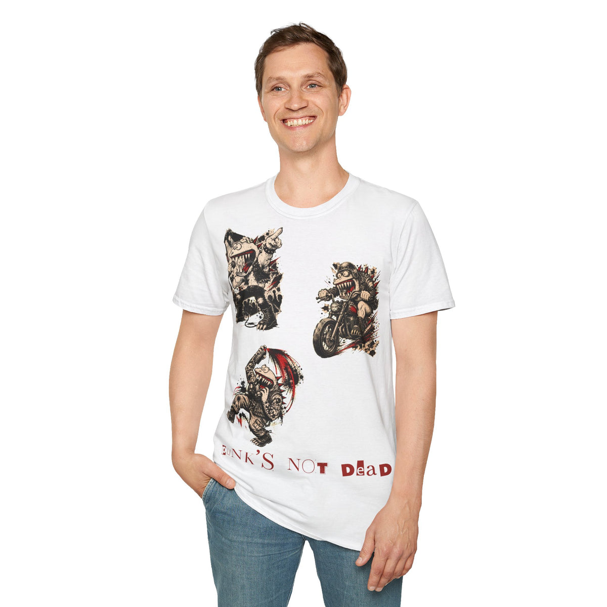 UDDG Punk Monster Series 10 - DOMESTIC RIOT - Punk T-Shirt White