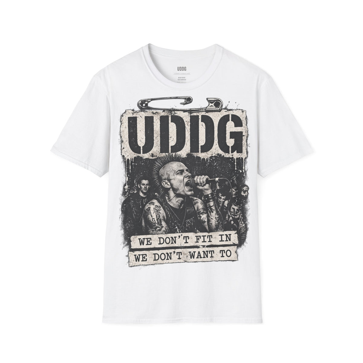 UDDG Noise Series 01 – Still here. Still ours. White Punk T-Shirt