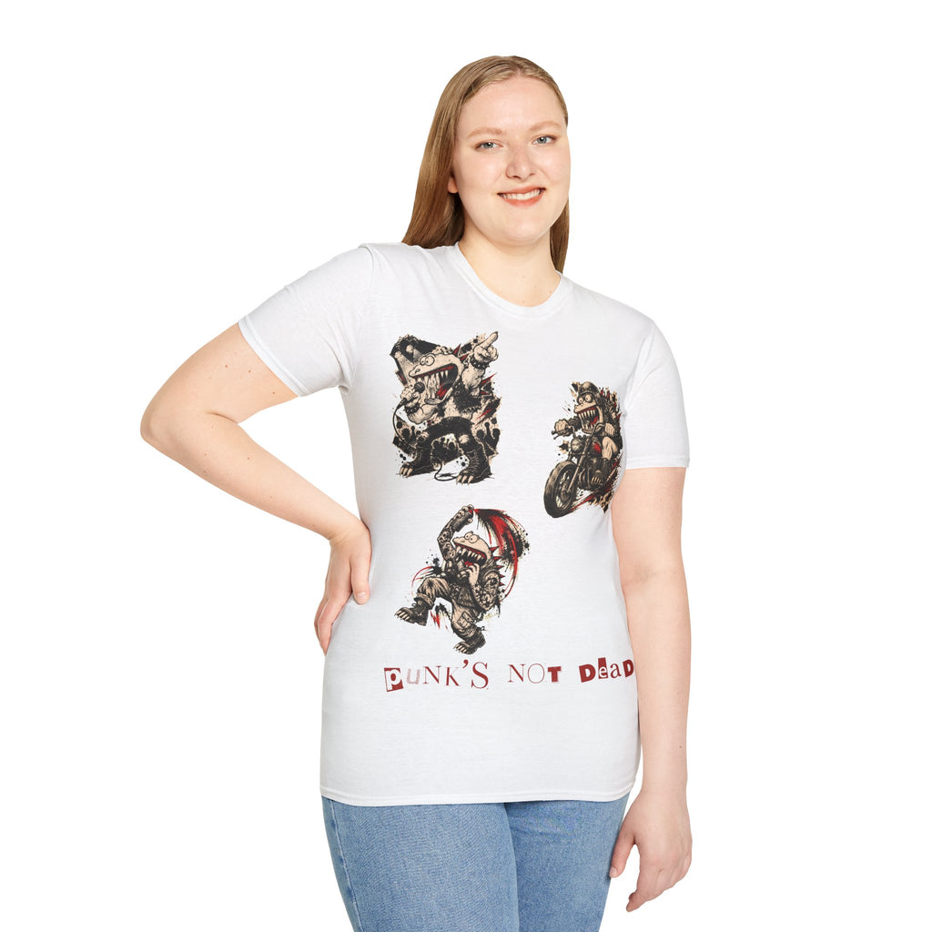 UDDG Punk Monster Series 10 - DOMESTIC RIOT - Punk T-Shirt White