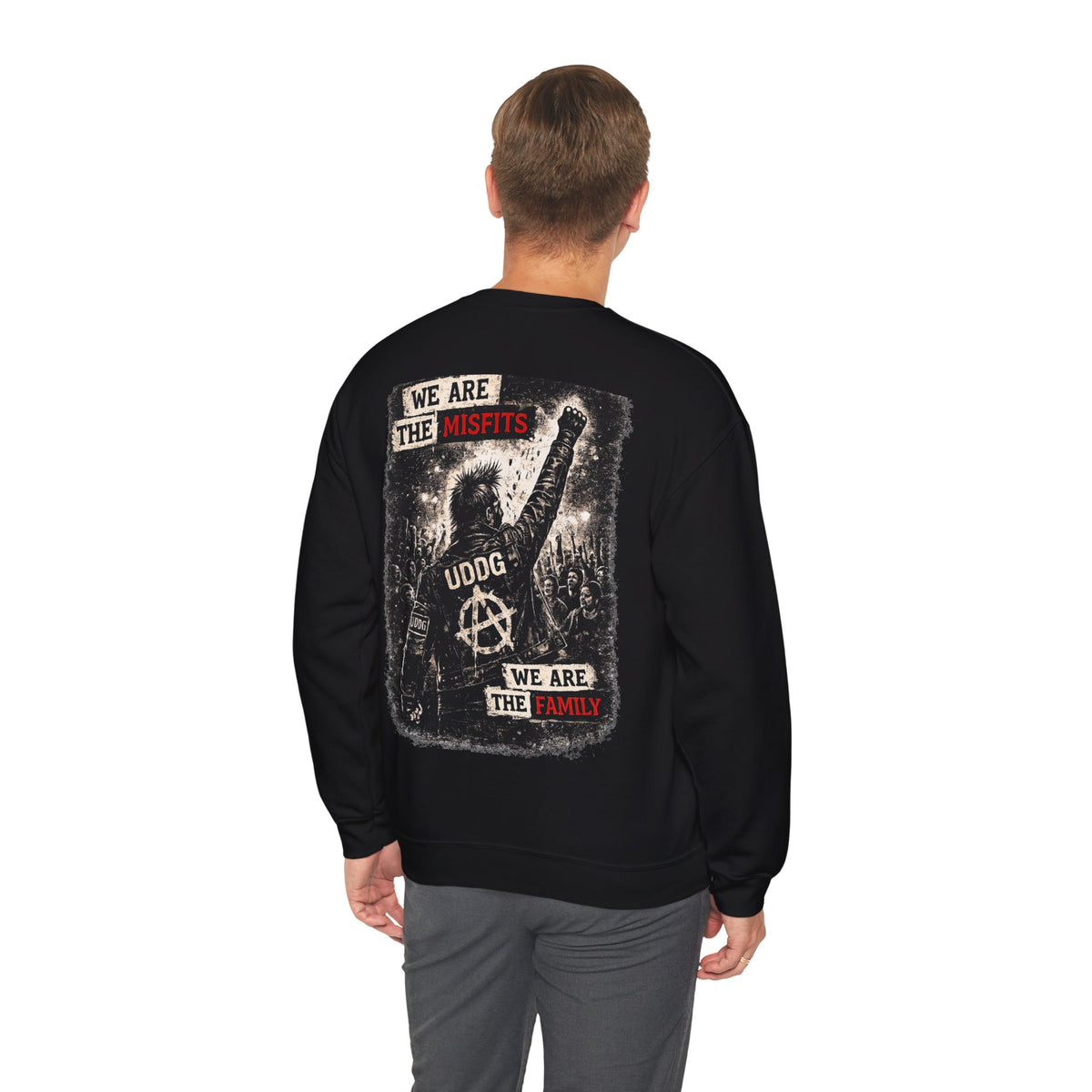 Serie UDDG Riot 08 – Somos los inadaptados. Somos la familia. Sudadera Punk